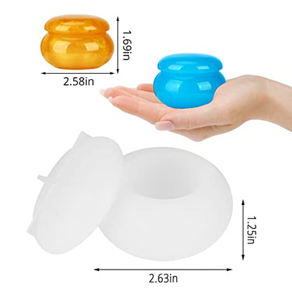 Resin Box Molds, Gartful Silicone Bottle Resin Molds with Lids, Storage Container Epoxy Casting Molds for Storing Jewelry Earrings, Rings, Coins, - WoodArtSupply