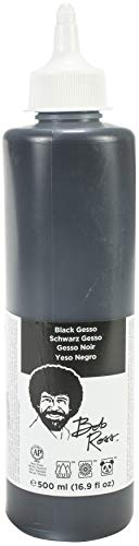 Bob Ross Gesso 500ml-Black, Black - WoodArtSupply