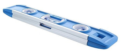 Empire Level EM81.9G 9 Inch Magnetic Torpedo Level w/Overhead Viewing Slot (Made in USA), Silver/White/Blue - WoodArtSupply