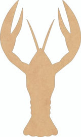 Wooden Crawfish 10 Inch Craft Cutout, Unfinished Wood Animal MDF Shape, Paintable Door Hanger NEXTCraft
