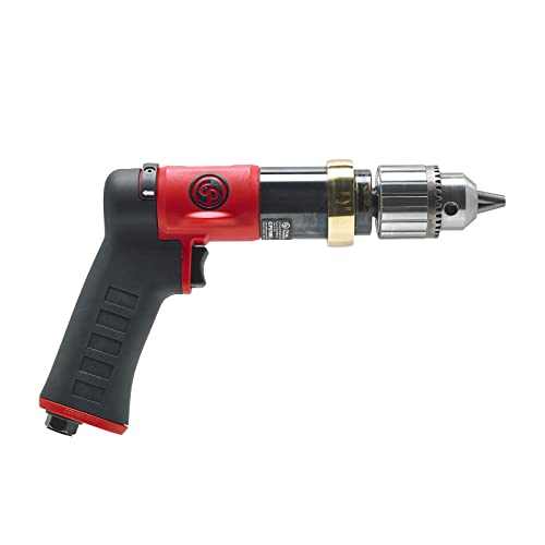 Chicago Pneumatic CP9789C - Air Power Drill, Hand Drill, Power Tools & Home Improvement, 1/2 Inch (13 mm), Keyed Chuck, Pistol Handle, 0.47 HP / 350 - WoodArtSupply