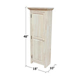 IC International Concepts Storage Cabinet, 48-Inch, Unfinished IC International Concepts