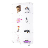 Elegant LFT HUIMEI2Y Tempered Glass Display Cabinet with 4 Shelves and Double Doors, Quick Assembly in 30 Minutes LFT HUIMEI2Y