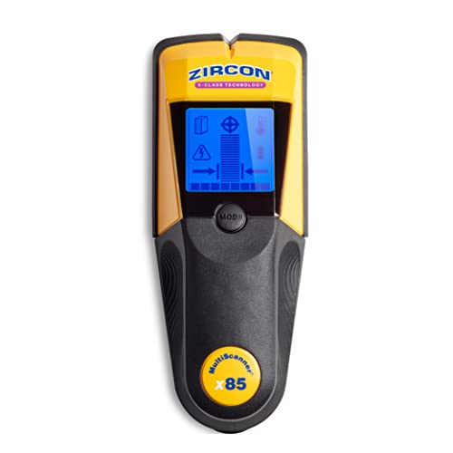 Zircon x85 Center Finding Stud Finder with AC Live Wire Detection and Thermal Wall Scanner for Detecting Water-Filled PEX Tubing up to 2 inches Deep - WoodArtSupply