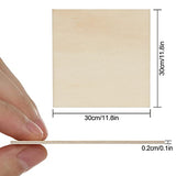 16 Pack 12 x 12 inch Basswood Sheets Thin Wood Panel 2 mm Unfinished Wood Boards Square Plywood Sheets for Painting, DIY Project, Mini House Acrux7