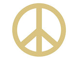 Peace Sign Cutout Unfinished Wood Hippie 60's Door Hanger MDF Shaped Canvas Style 1 Diverse Woodworking
