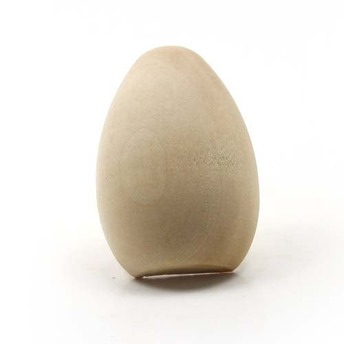 Mylittlewoodshop - Pkg of 12 - Egg Split - 2 inches Tall and 5/8 inches Thick Unfinished Wood(WW-CPE100-12) - WoodArtSupply