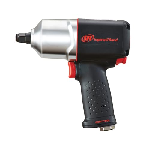 Ingersoll Rand 2135QXPA 1/2" Drive Air Impact Wrench, Quiet Technology, 1,100 ft-lbs Powerful Nut Busting Torque, Lightweight, Black - WoodArtSupply