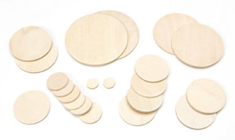 Darice 9160-34 Big Value Wood Cutout, Circle Darice