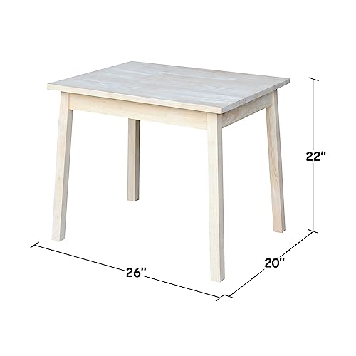 International Concepts Unfinished Child's Table - WoodArtSupply