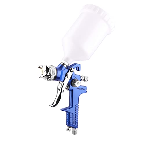 ENDOZER Professional HVLP Gravity Feed Air Spray Gun with 1.4mm Nozzles, 20 oz, 600cc - WoodArtSupply