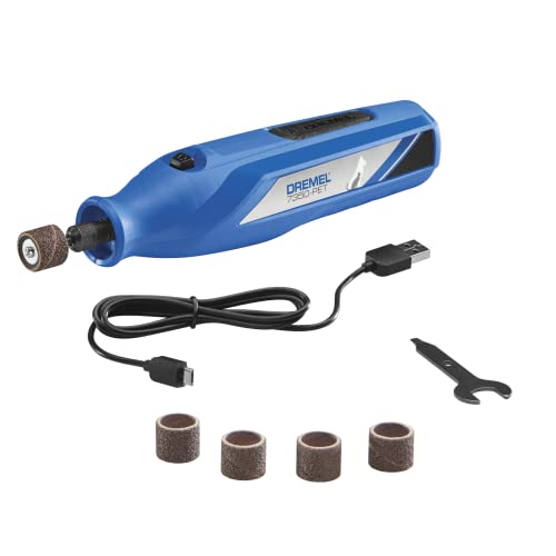 Dremel 7350-PET 4V Pet & Dog Nail Grinder, Easy-To-Use & Safe Nail Trimmer, Professional Pet Grooming Kit - Works on Large, Medium, Small Dogs & Cats - WoodArtSupply