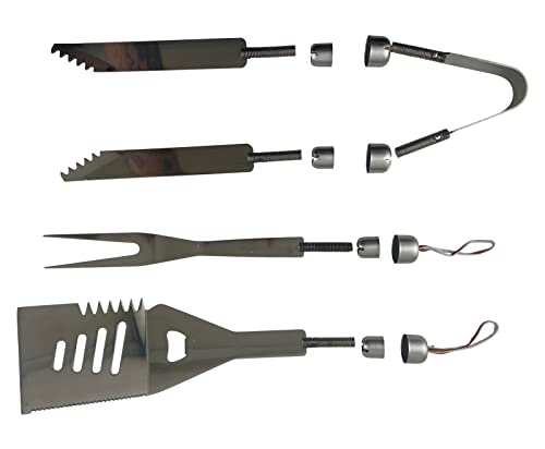 Penn State Industries PKBBQ 3pc Stainless Steel BBQ Grill Utensil Woodturning Project Kit - WoodArtSupply