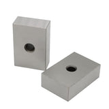 Nakkaa 1-2-3 Blocks Set Matched Pair 23 Holes .0002" Squareness Hardened Steel Setup Blocks Ultra Precision Machinist 1"x2"x3" Blocks for Machinist Nakkaa