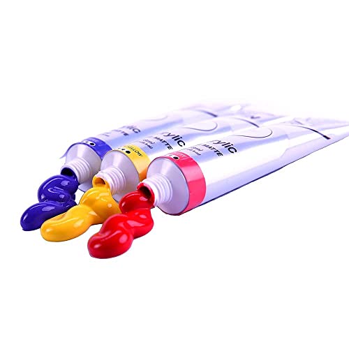 Mont Marte Premium Satin Acrylic Intro Set, 8 Piece, 0.6oz (18ml) Tubes, Semi-Matte Finish, Suitable for Most Surfaces Mont Marte