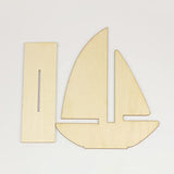 EXCEART Ocean Decor Kids Beach Toys 10Pcs Unfinished Wooden Boat Cutout, Wood Boat Ship Decoration to Paint for Arts Crafts DIY Projects Home Party EXCEART