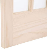 LTL Home Products 872530 Classic French Traditional Divided Glass French Bifold Intior Wood Door, 36" x 80" Unfinished Pine LTL Home Products