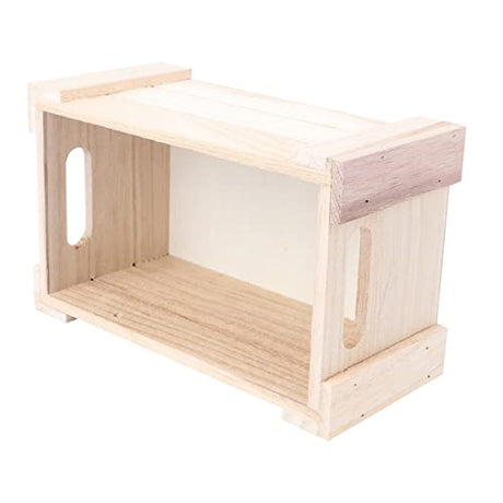 FUNOMOCYA 1pc Wooden Desktop Storage Basket Wood Desk Containers for Fruit Rustic Storage Bins Table Organizer Wood Nesting Storage Box Rustic Wood FUNOMOCYA