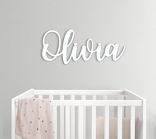 Personalized Wooden Name Sign for Nursery Wall Decor, Customized Name Sign Baby Room Decor, Baby Nursery Name Sign Wood Signs Personalized Baby Name Woodland