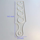 Clear Acrylic Flight Paddle Template, Woodworking Router Template, Modern Beer Flight Template Phocaea