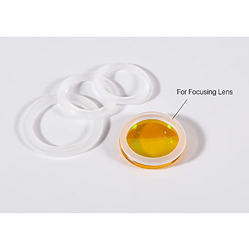 Cloudray Silicone Washer Dia.18 19.05 20 25mm for CO2 Laser Focusing Lens Mirrors (Dia 20mm) Cloudray