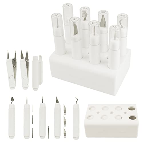 Enjoy Myself Pen-Shape Vinyl Weeding Tool Kit with Storage Box, Basic Weed Removal Tools Set for Cricut/Silhouette/Sizzix/Siser HTV/Oracal Enjoy Myself