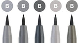 Faber-Castel PITT Artist Manga Pens, Shades of Gray, 8-Pack (167107) Faber-Castell
