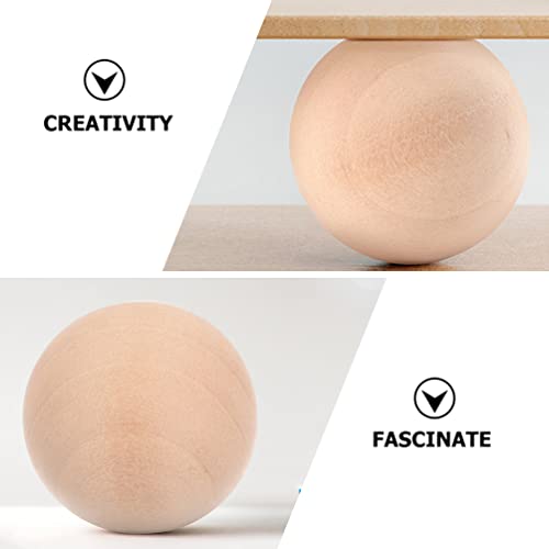 Operitacx 10pcs Wooden Ball Craft for Kids Natural Craft Balls Unfinished Wood Spheres Gse Bingo Balls Only Hardwood Balls Small Wood Balls Bingo Operitacx