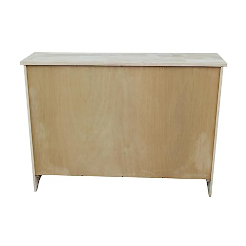 IC International Concepts Hall Cupboard, 34-Inch, Unfinished IC International Concepts