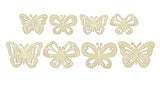 Laser Cut Butterflies - Wood Mini Shapes - 8 Pieces (4 Large, 2 Small) CraftMedley