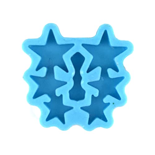 Silicone Earrings Mold Ear Stud Earring Resin Mold Star Epoxy Resin Casting Mold for DIY Crafts Earrings Jewelry Making clay earring molds christmas SYlive