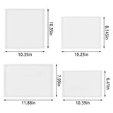 4 Pieces Large Tray Resin Molds, Gartful Silicone Jewelry Tray Molds, Geode Agate Platter Mold for Making Faux Agate Tray, Serving Board, Coaster, Gartful