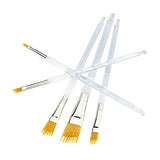 Aqualon Royal & Langnickel Wisp Angular Artist Brush Set, 5-Piece Aqualon