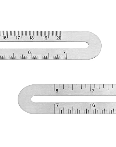 QWORK 9-Inch Stainless Steel T-Bevel Gauge Angle Finder, Metric and Inch Measurements, Sliding Angle Ruler Woodworking T Bevel Angle Finder with