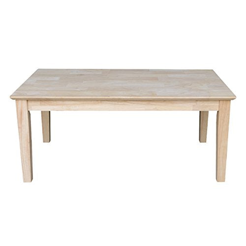 International Concepts Tall Shaker Coffee Table, Unfinished IC International Concepts