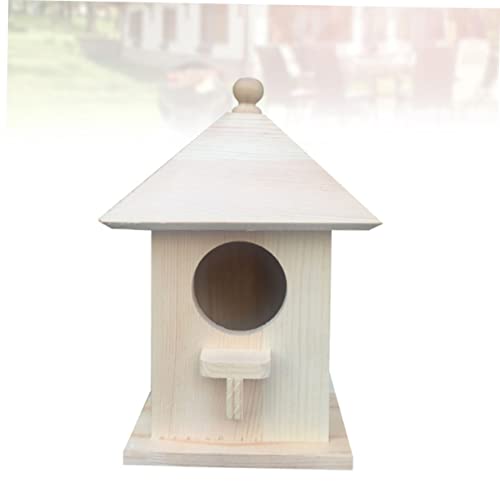 NOLITOY 2 Pcs Unfinished Bird Houses Unfinished Wood Birdhouse Kits Crafts for Kids Bird Houses for Outside Bird Feeders for Outside Hanging Outdoor NOLITOY