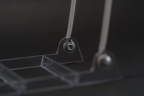 KINGDOM SOLUTIONS KS- 12 Pack Sturdy & Versatile Adjustable Plate Stand 4" x 4.75" - Made in USA Acrylic Easels to Display Plates, Frames, Photos, KINGDOM SOLUTIONS