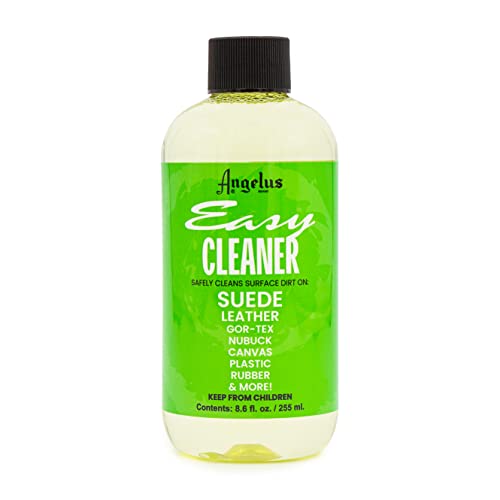 Angelus Easy Cleaner Sneaker Cleaner- Safetly Cleans dirt & Grime on all Fabric Types- Great for Shoes, Coats, Jackets, Canvas, Vinyl & More- 8.6 oz Angelus