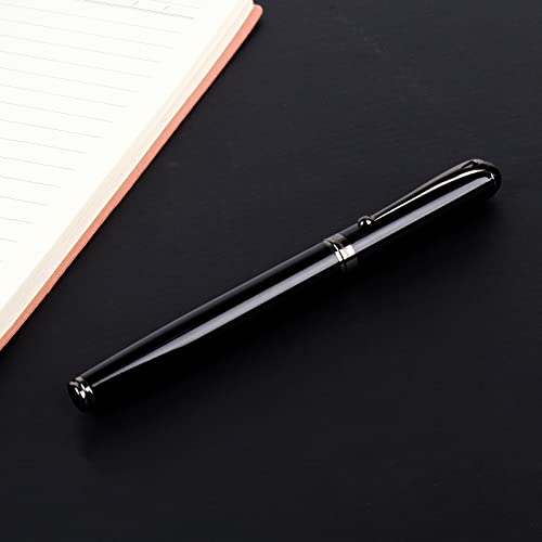 Zalantan Fountain Pen-Smooth Writing Metal Water Pen with Gift Case Fine Nib Consistent Ink Flow Luxury Pen for Nice Pens Enthusiasts Includes 10 Zalantan