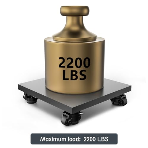 ANDUTEES 4 Pack Leveling Casters, Adjustable Heavy Duty Casters Set of 4, Swivel Plate Industrial Retractable Caster Wheels for Workbench,Machine, ANDUTEES