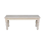 International Concepts Farmhouse Bench, Unfinished IC International Concepts