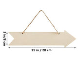 Samanter Blank Wood Sign for Crafts,Unfinished Wood Slices DIY Hanging Wood3pcs Samanter