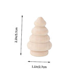 ADOCARN 10pcs Wood Christmas Tree Wood Cake Mini Unfinished Christmas Homemade Ornaments Unfinished Wooden Tree DIY Painted Wooden Ornaments Wooden ADOCARN