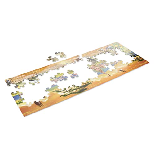 Melissa & Doug African Plains Safari Jumbo Jigsaw Floor Puzzle (100 pcs, over 4 feet long) - WoodArtSupply