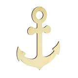 6 Pack Unfinished Wooden Anchors for Crafts, Nautical Wood Cutouts for DIY Projects, Nautical Decor (11.6 x 8.8 in) Juvale