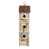 Glitzhome Wooden Three-Tier Hanging Distressed Garden Bird Houses for Outside 18" H glitzhome