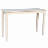 International Concepts Shaker Sofa Table, Unfinished IC International Concepts