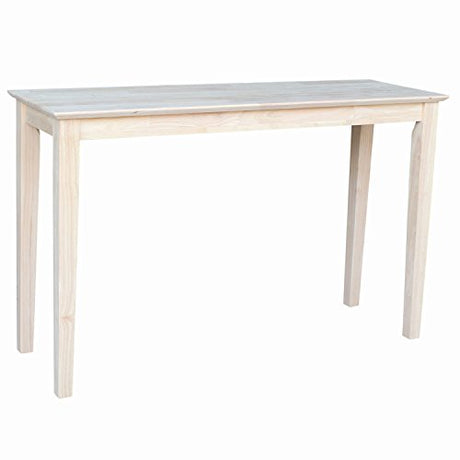 International Concepts Shaker Sofa Table, Unfinished IC International Concepts