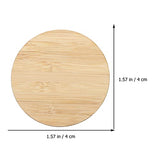 COHEALI 20pcs Round Bamboo Craft Bamboo Tag Unfinished Wooden Cutouts Blanks Round Disc Wood Graffiti Slices Christmas Wooden Cutouts Round Wood Slab COHEALI