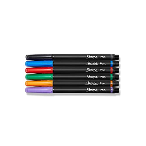 Sharpie Pens, Fine Point (0.4mm), Assorted Colors, 12 Count SHARPIE